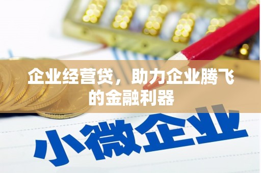 石冈企业经营贷，助力企业腾飞的金融利器