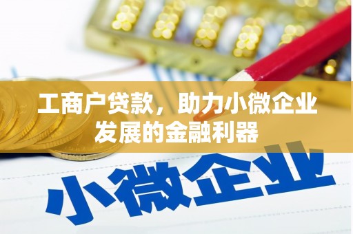 泾县工商户贷款，助力小微企业发展的金融利器