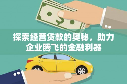 林芝探索经营贷款的奥秘，助力企业腾飞的金融利器