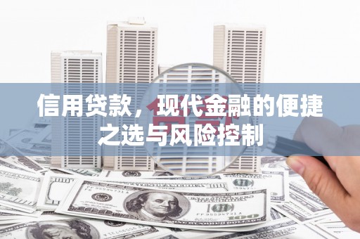 色达信用贷款，现代金融的便捷之选与风险控制