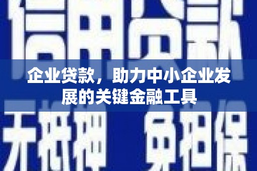 西安企业贷款，助力中小企业发展的关键金融工具