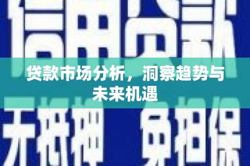 吴起贷款市场分析，洞察趋势与未来机遇