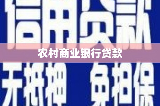 攀枝花农村商业银行贷款