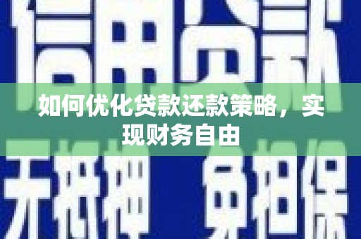 西平如何优化贷款还款策略，实现财务自由
