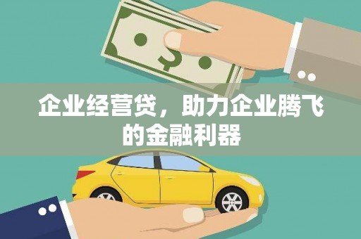 安化企业经营贷，助力企业腾飞的金融利器