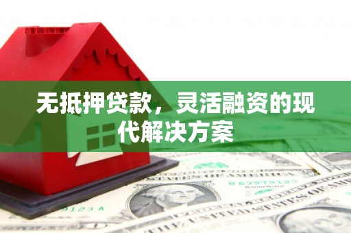 水里无抵押贷款，灵活融资的现代解决方案