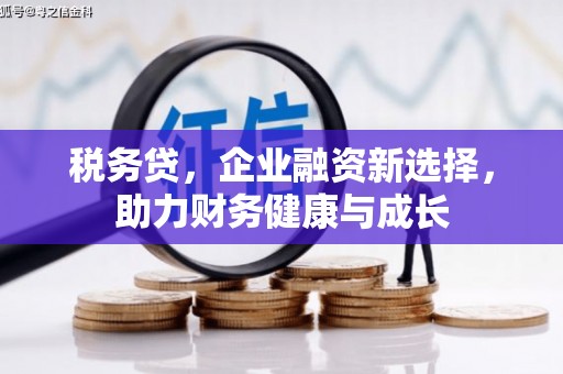 沙洋税务贷，企业融资新选择，助力财务健康与成长